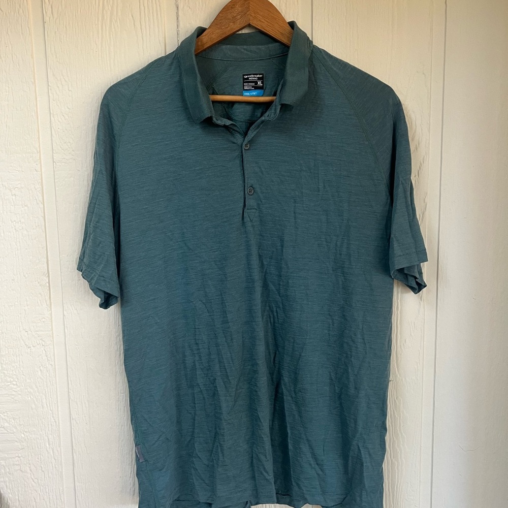 Icebreaker Merino Green Polo Soft Lightweight Shirt